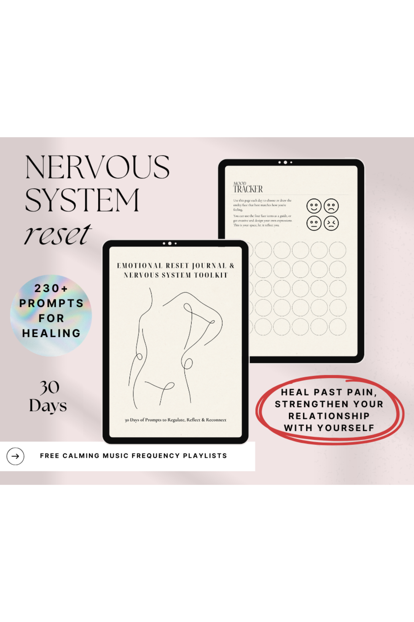 Emotional Reset Journal: 30 Day Prompts, Breathwork
