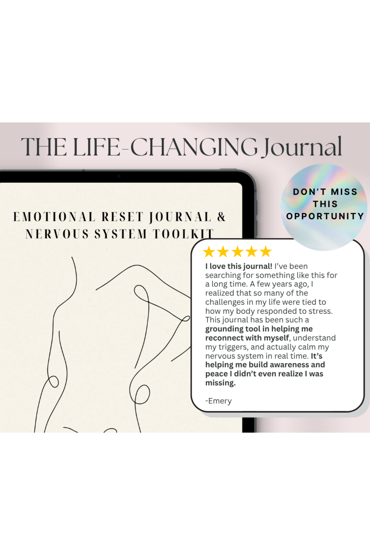 Emotional Reset Journal: 30 Day Prompts, Breathwork